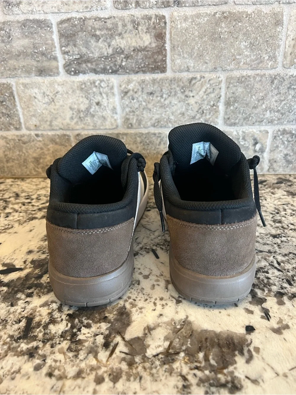 Jordan Low-Top Sneakers in Black, White & Brown